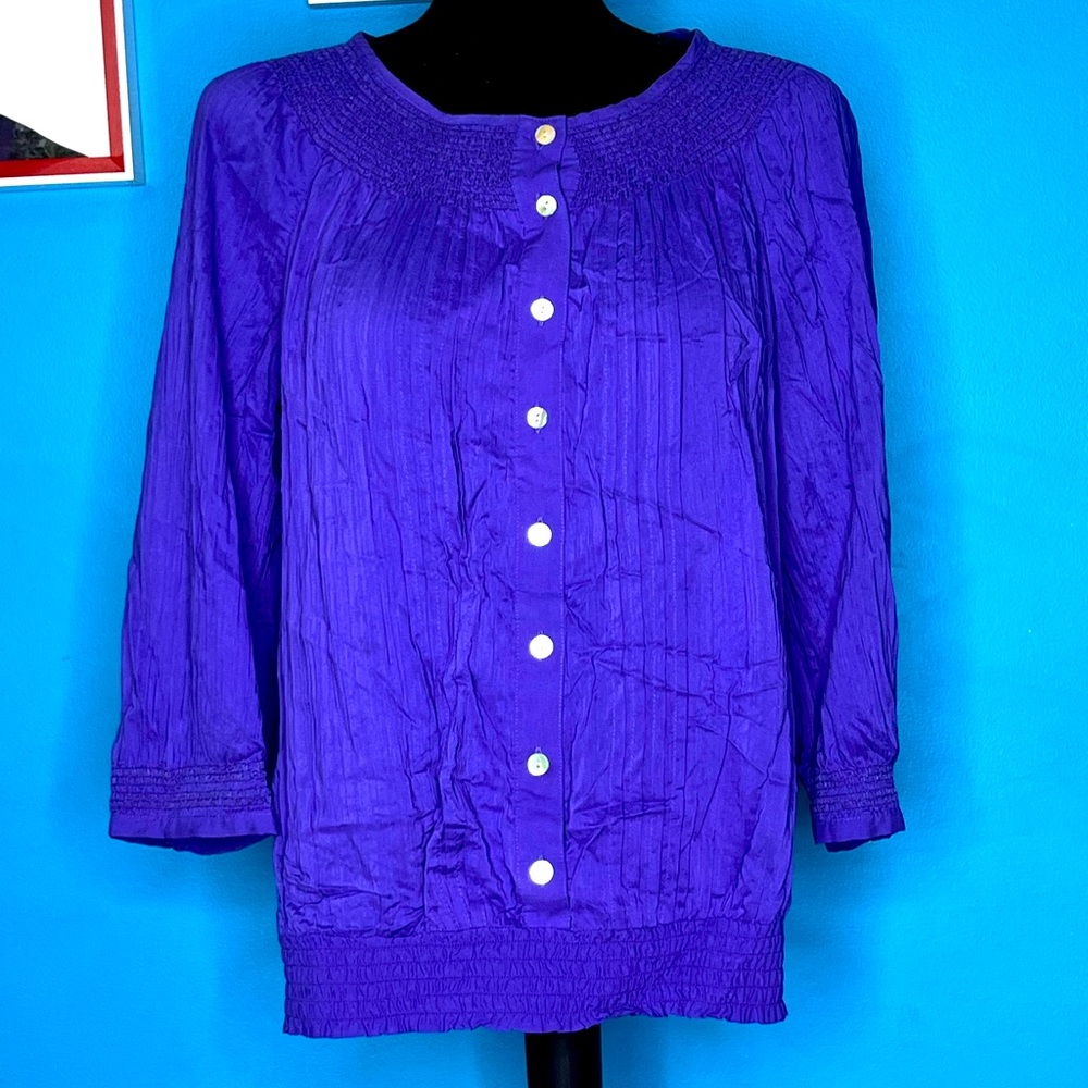 Chico blouse, purple, size small